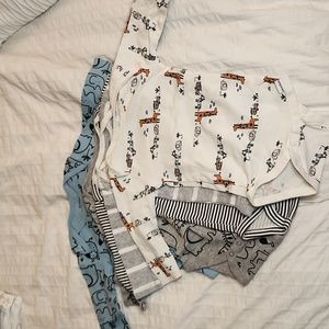 Gerber safari long sleeve onesies